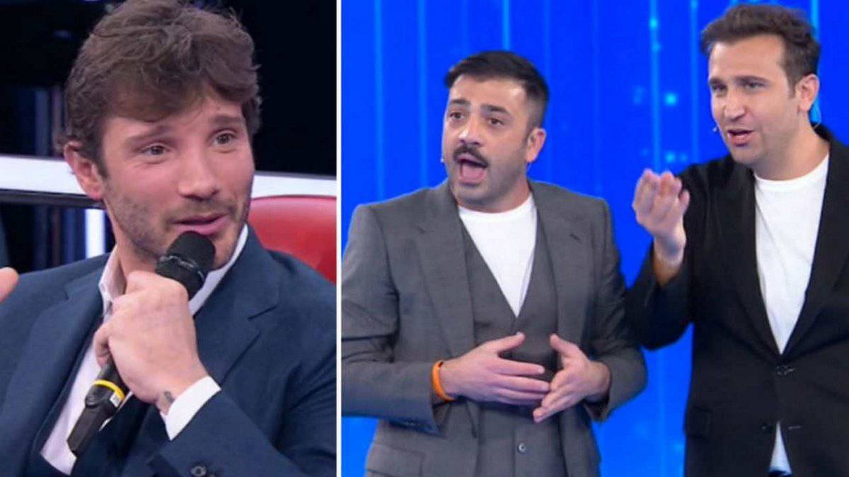 Pio e Amedeo con Stefano De Martino