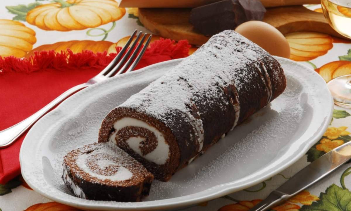 Rotolo di cioccolato senza farina: ottimo e dietetico