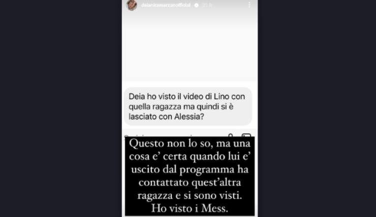 come è andata davvero tra Lino e Alessia di Temptation Island