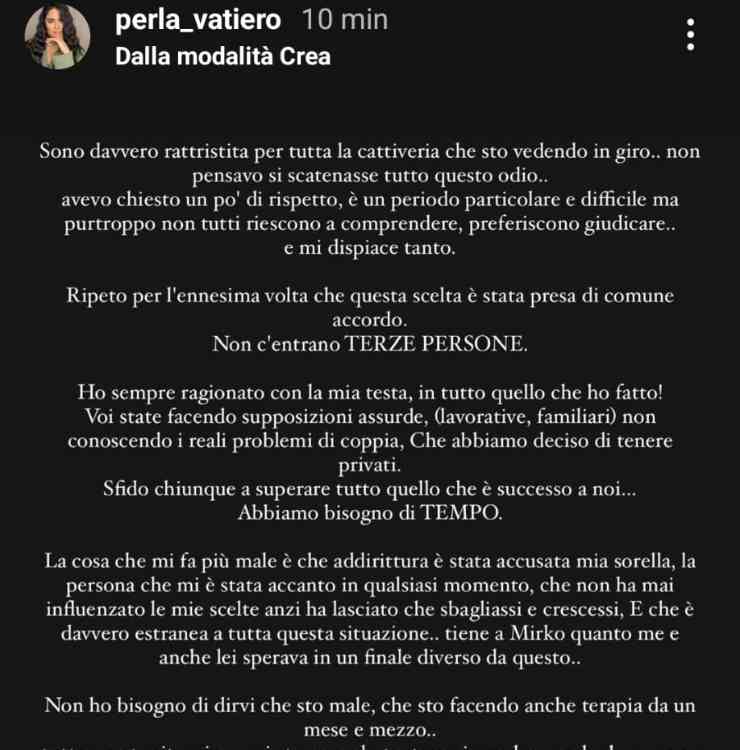 doloroso addio della coppia di Temptation Island