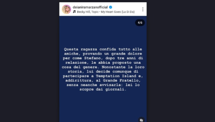 segnalazione concorrente di Temptation Island